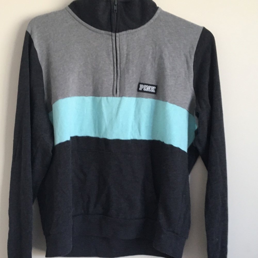 Pink - Color Block Sweatshirt